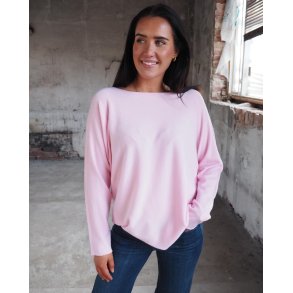 NYDELIG OG SUPERMYK ONE-SIZE GENSER, VISCOSE BLANDING, LYS ROSA