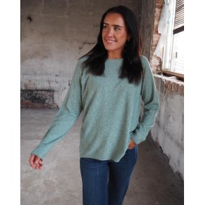 NYDELIG OG SUPERMYK ONE-SIZE GENSER, VISCOSE BLANDING, GR�NN 