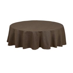 LEKKER RUND DUK, NOUGAT, � 160 CM