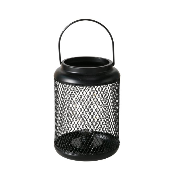 TRENDY BATTERI LAMPE, SVART, H 18 CM