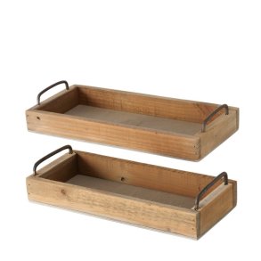 LEKKERT TREFAT MED METALL HANKER, 14 X 32 CM 