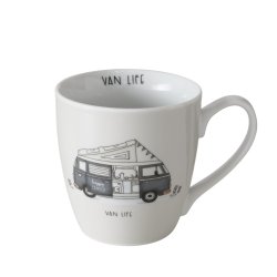 STORT KRUS MED CAMPING MOTIV, "VAN LIFE", 480 ML