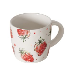 STORT H�NDLAGET KRUS MED JORDB�R MOTIV, 450 ML