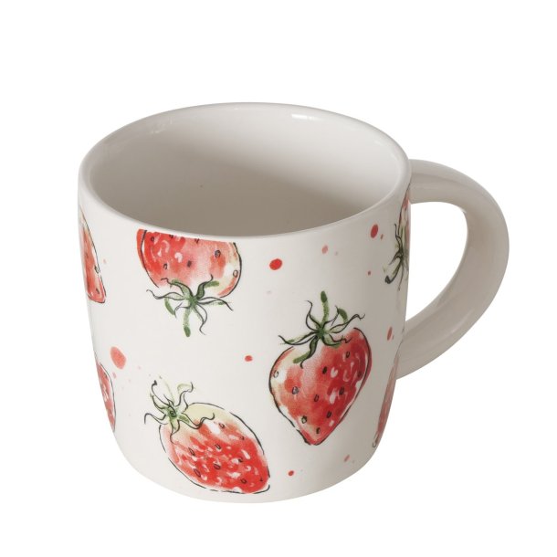 STORT H�NDLAGET KRUS MED JORDB�R MOTIV, 450 ML