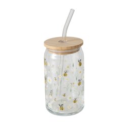 KOSELIG PARTY KRUS MED BIER OG BLOMSTER, 450 ML
