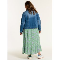 TFF DONGERI JAKKE, BOMULL OG VISCOSE MED STRETCH