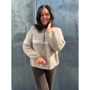 HERLIG OG MYK ONE-SIZE GENSER, OFFWHITE