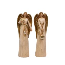 VAKKER ENGEL MED HJERTE, H 17 CM