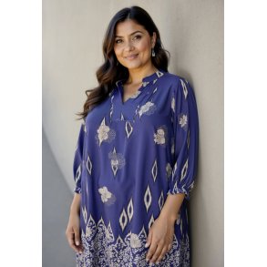 VAKKER VISCOSE TUNICA MED MNSTER, BL