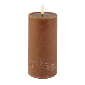 NYDELIG LEDLYS, COFFEE, 7,4 X 15 CM