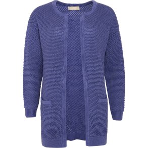 NYDELIG LANG JAKKE I BOMULL, BL�