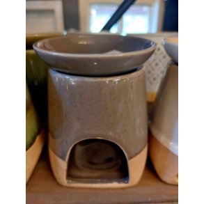 DUFTBRENNER I KERAMIKK, 11 X 9 CM, GR�