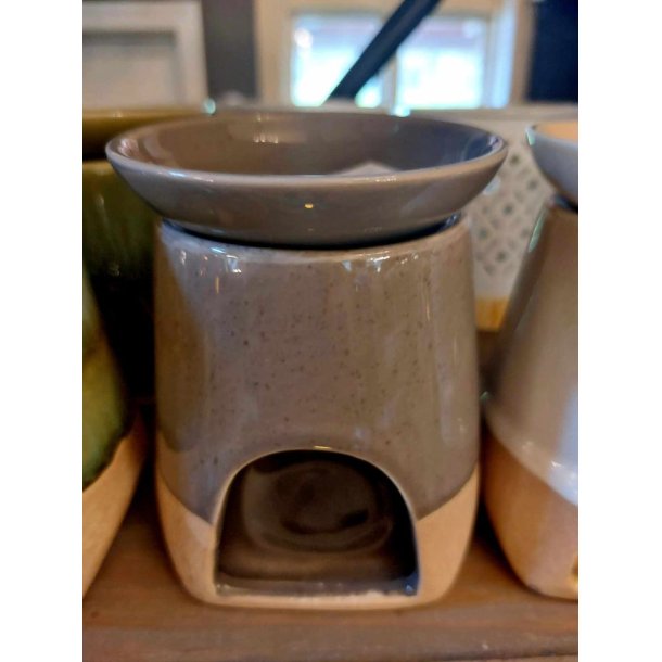 DUFTBRENNER I KERAMIKK, 11 X 9 CM, GR�