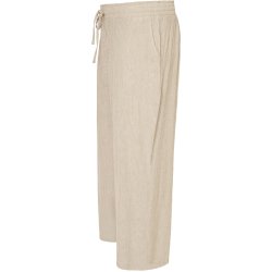 NYDELIG VISCOSE BUKSE, LYS BEIGE