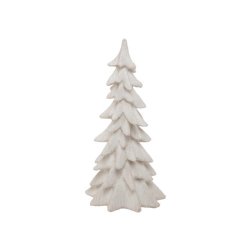 VAKKERT JULETRE, HVIT SAND, H 21 CM