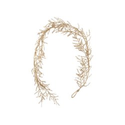 NYDELIG GIRLANDER, CHAMPAGNEFARGET MED GLITTER, 1,5 METER