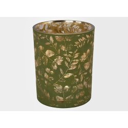 LEKKERT LYSGLASS, M�NSTRET GR�NN, 9 x 13 CM