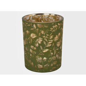LEKKERT LYSGLASS, M�NSTRET GR�NN, 7 x 8 CM