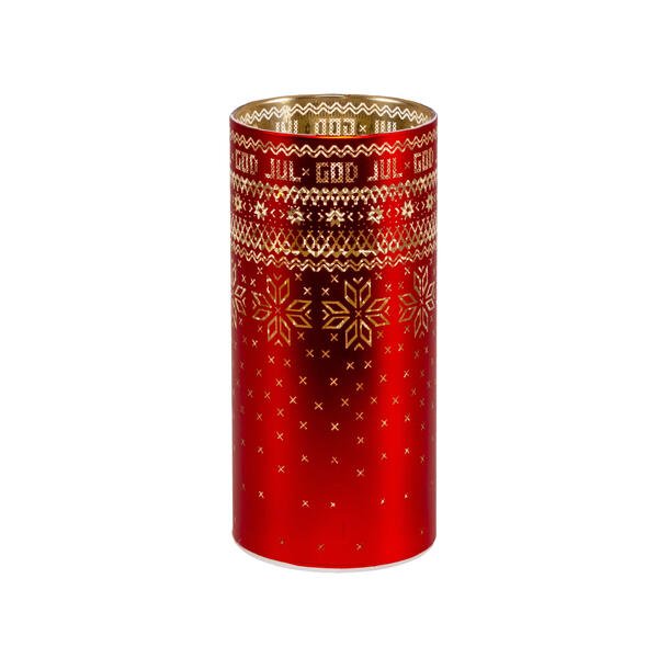 NYDELIG BATTERILYKT MED STRIKKEMOTIV, 7 X 15 CM