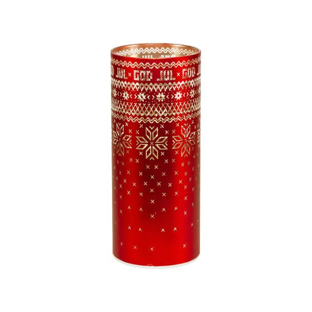 NYDELIG BATTERILYKT MED STRIKKEMOTIV, 8 X 20 CM