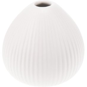 SKJ�NN KERAMIKK VASE, H 10 CM, HVIT
