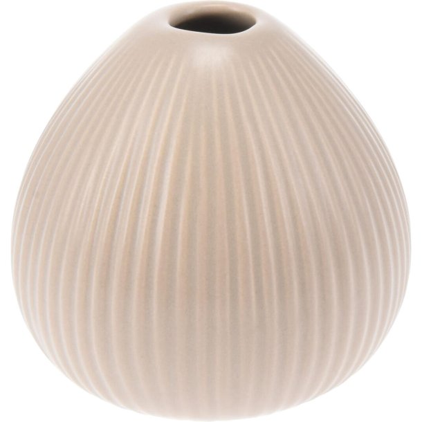 SKJ�NN KERAMIKK VASE, H 10 CM, BEIGE