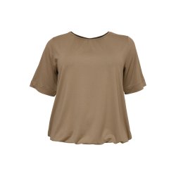 LEKKER TOPP MED STRIKK NEDE, BEIGE