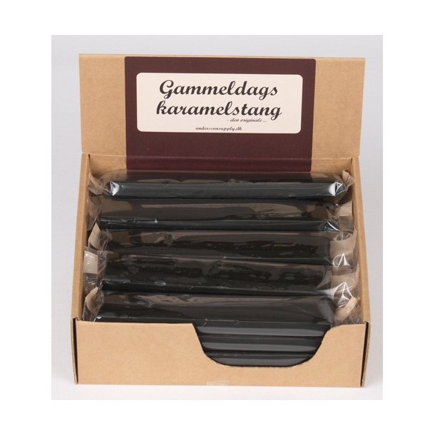 GAMMELDAGS KARAMELL STANG MED SMAK AV SALT LAKRIS, 100 GR.