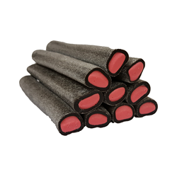 FYLT LAKRIS STANG, SALT LAKRIS OG BRINGEB�R, 50 GR.