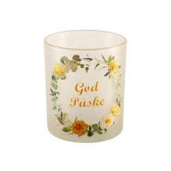 DET STESTE LYSGLASS MED PSKEMOTIV, 8 X 9 CM