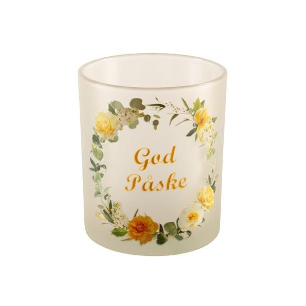 DET STESTE LYSGLASS MED PSKEMOTIV, 8 X 9 CM