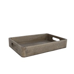 NYDELIG TREFAT MED AVRUNDEDE HJ�RNER, 27 x 18 CM