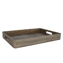 NYDELLIG TREFAT MED AVRUNDEDE HJ�RNER, 36,5 X 26,5 CM