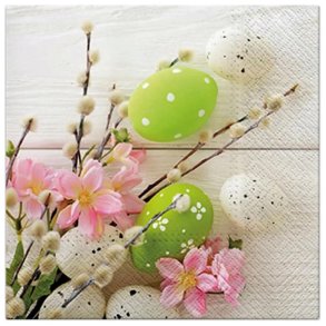 NYDELIG SERVIETT, PSKEEGG P GREN, LUNCH