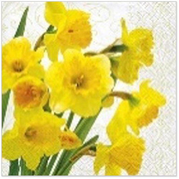 NYDELIG SERVIETT MED PSKELILJER, LUNCH