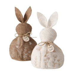 SKJNN HAREPUS, KREMHVIT, H 20 CM