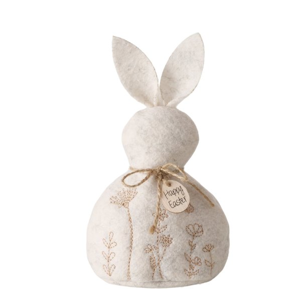 SKJNN HAREPUS, KREMHVIT, H 20 CM