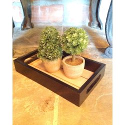 NYDELIG TREFAT MED HANKER, SORT MED TREFARGET BUNN, L 23 CM