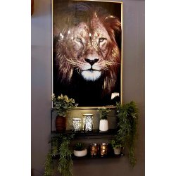 TFF HYLLE I SORT METALL, 78 x 15 x 22 cm