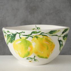 NYDELIG HNDLAGET BOLLE MED SITRON MOTIV, 14 X 8  CM