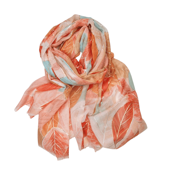 NYDELIG LETT SKJERF MED BLADER, ORANGE