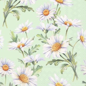 NYDELIG SERVIETT MED MARGERITTER, KAFFE