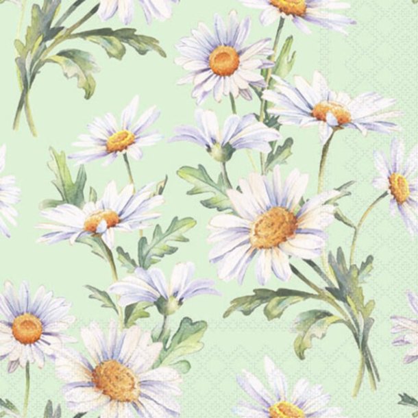 NYDELIG SERVIETT MED MARGERITTER, KAFFE