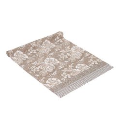 LEKKER M�NSTRET L�PER I BOMULL, 40 X 145 CM, LINFARGET