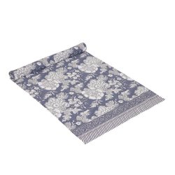 LEKKER M�NSTRET L�PER I BOMULL, 40 X 145 CM, BL�