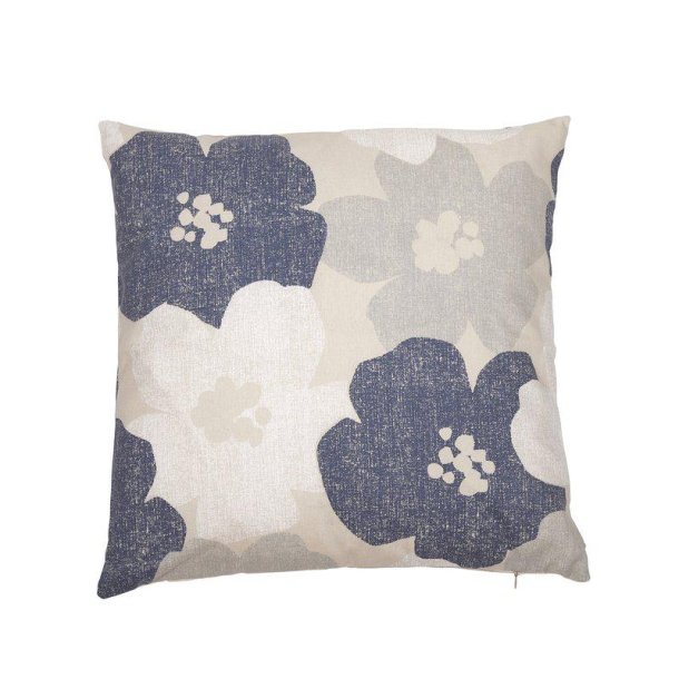 NYDELIG PUTETREKK MED BL� BLOMSTER, 48 X 48 CM