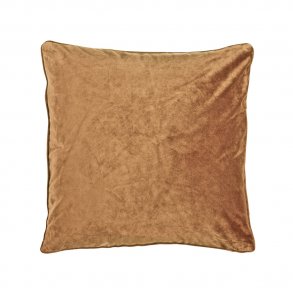 LEKKERT PUTETREKK, COGNAC, MYK VELOUR, 45 X 45 CM