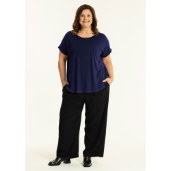 NYDELIG T-SHIRT I VISCOSE, MRK BL