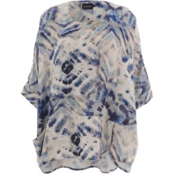 VAKKER OVERSIZED MNSTRET BLUSE, VISCOSE