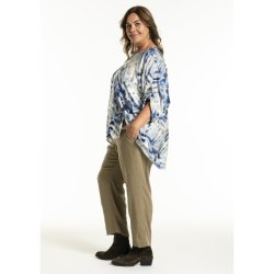 VAKKER OVERSIZED MNSTRET BLUSE, VISCOSE